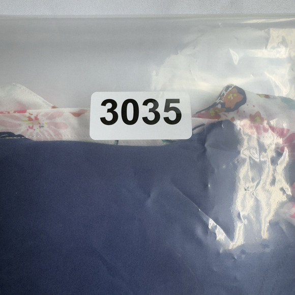 Carter's Floral Flowy Top & Shorts Set Baby Girl Size 9 Months Navy White Pink - Picture 8 of 8